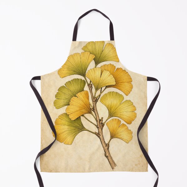 Item preview, Vintage Ginkgo Biloba Botanical Print - Japanese Ginkgo Leaf Illustration designed and sold by Darlin8888.