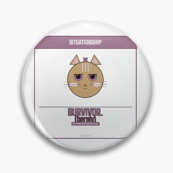 Item preview, Situationship Survivor — Funny Gen Z Cat | Dating Humor Gift | Funny Cat Shirt designed and sold by Sixième Studio.