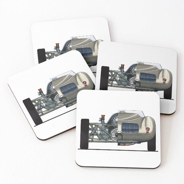 Item preview, Exclusive cutaway drawing rear part legendary germany gray racing car 718 RSK Spyder Targa Florio with flat air cooled engine designed and sold by Cars23.