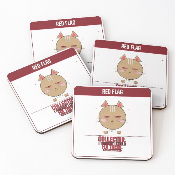 Item preview, Red Flag Collector — Dating Humor Gift | Funny Cat Shirt designed and sold by Sixième Studio.