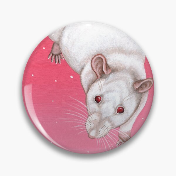 Item preview, Pink Eyed White Rat Design designed and sold by WolfySilver.