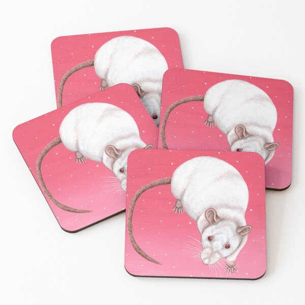 Item preview, Pink Eyed White Rat Design designed and sold by WolfySilver.