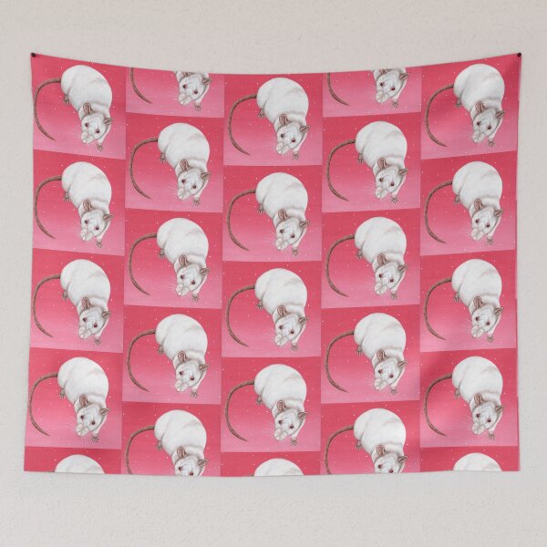 Item preview, Pink Eyed White Rat Design designed and sold by WolfySilver.