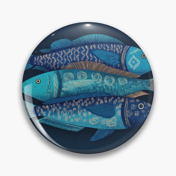 Item preview, Fish design on dark background designed and sold by anytka.