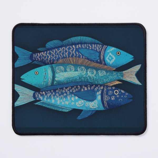 Item preview, Fish design on dark background designed and sold by anytka.
