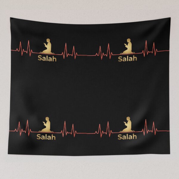 Item preview, Salah Heartbeat – Muslim, Quran, Duaa, Sawm Faith ECG Islamic Inspiration designed and sold by D-Islamic.