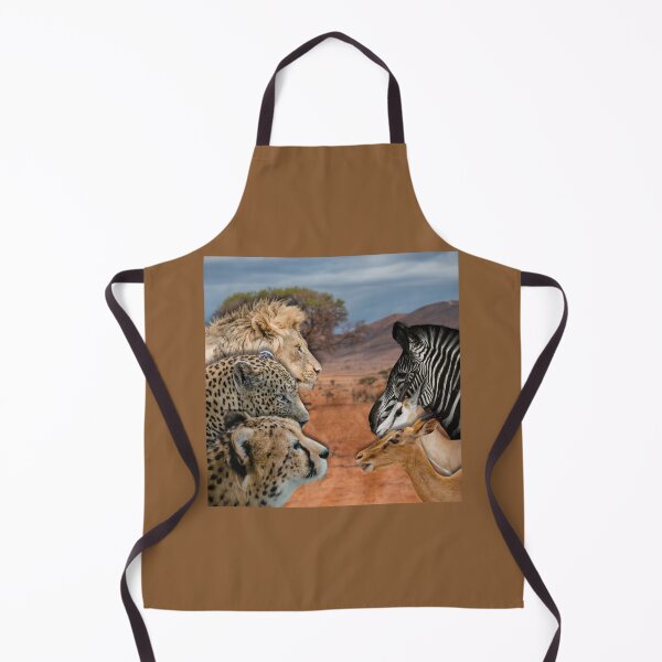 Item preview, Savanna Standoff – African Predators and Prey Wildlife Art designed and sold by GeoWild Designs.