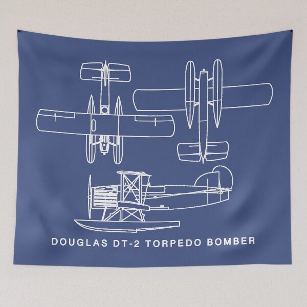 Item preview, Douglas DT-2 Biplane Floatplane Torpedo Bomber Blueprints designed and sold by MilitaryMart.