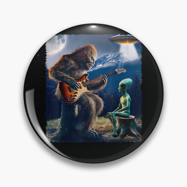 Item preview, Alien Bigfoot Guitar Sasquatch UFO Men Women Kids Gift designed and sold by Goleon12.