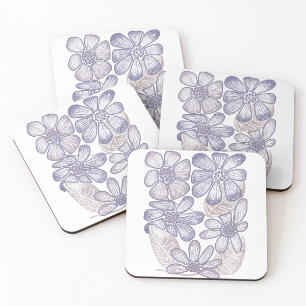 Item preview, Boho Floral Design in Light Purple designed and sold by MeadowsAndInk.