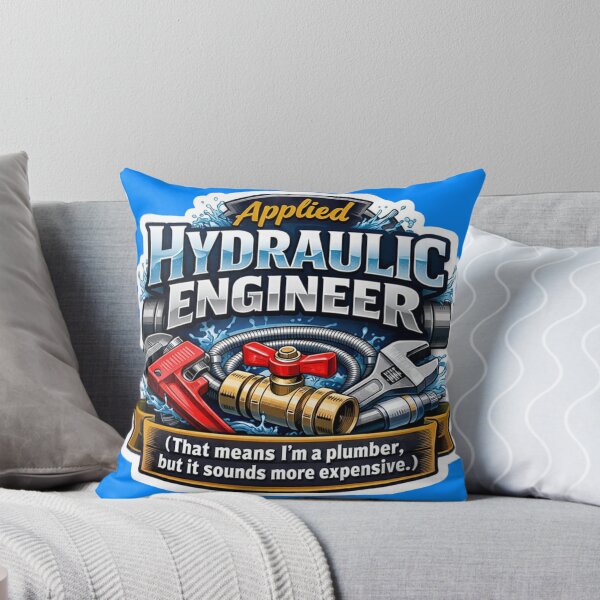 Item preview, Applied Hydraulic Engineer Plumber Humorous Professional Sticker designed and sold by Scro-Ciob-Shop.
