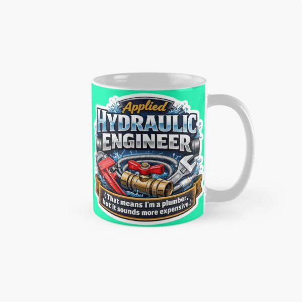 Item preview, Applied Hydraulic Engineer Plumber Humorous Professional Sticker designed and sold by Scro-Ciob-Shop.