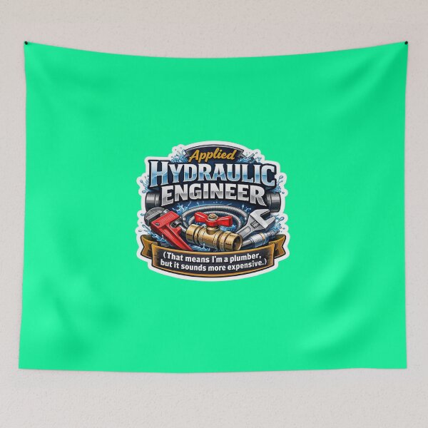 Item preview, Applied Hydraulic Engineer Plumber Humorous Professional Sticker designed and sold by Scro-Ciob-Shop.