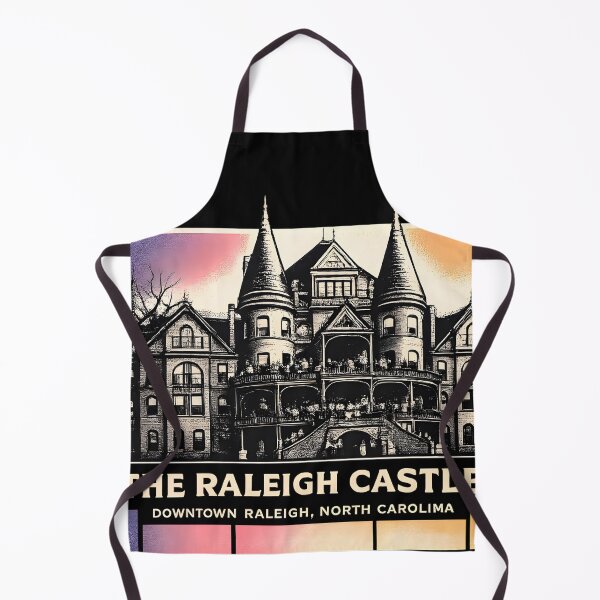 Item preview, Raleigh Castle North Carolina - Demolished 1967 | Risograph Duotone Art designed and sold by WAUZ.
