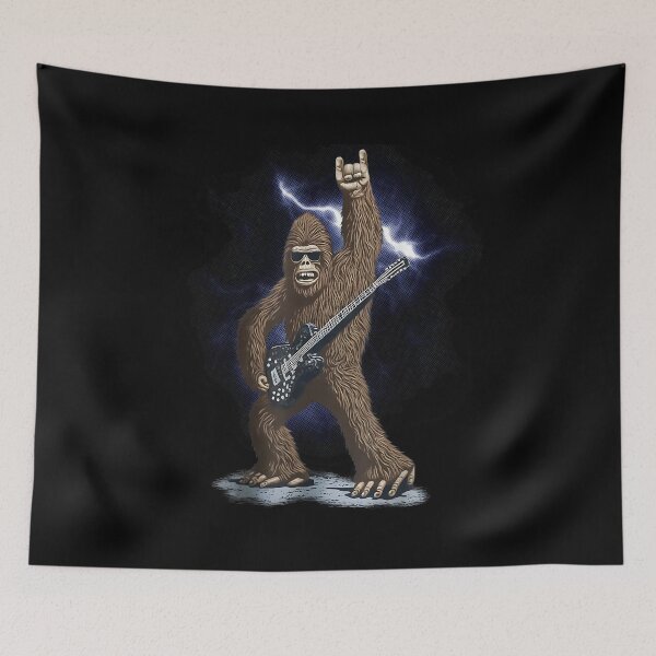 Item preview, Rock Bigfoot Sasquatch Playing on guitar Sunglasses designed and sold by Goleon12.