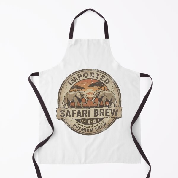 Item preview, Distressed Vintage Safari Brew Elephant designed and sold by chattsuede.