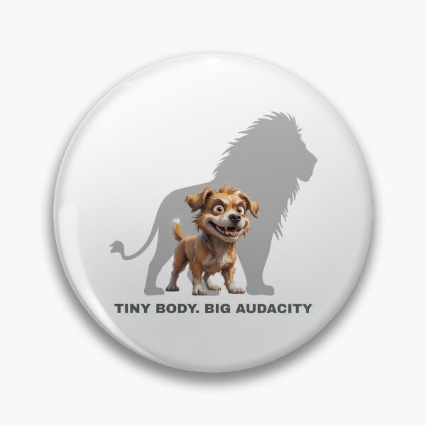 Item preview, Tiny Body. Big Audacity – Funny Scruffy Dog Illustration designed and sold by PAPIRO SIGLO XXI.