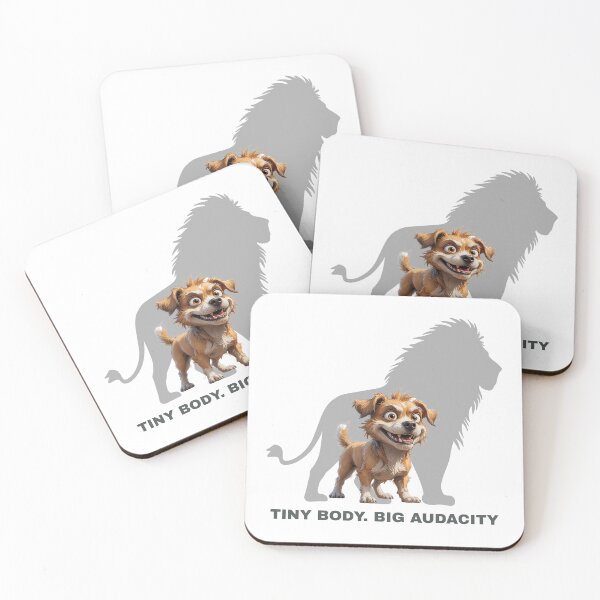 Item preview, Tiny Body. Big Audacity – Funny Scruffy Dog Illustration designed and sold by PAPIRO SIGLO XXI.