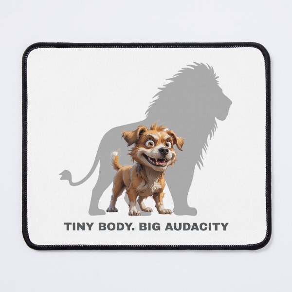 Item preview, Tiny Body. Big Audacity – Funny Scruffy Dog Illustration designed and sold by PAPIRO SIGLO XXI.