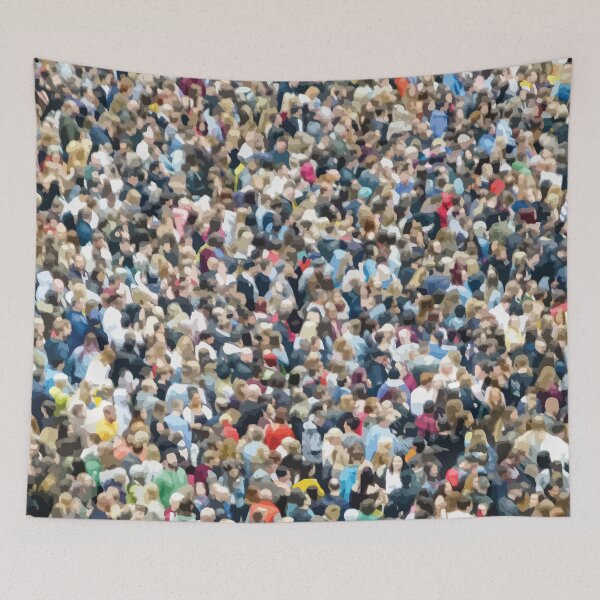 Item preview, Colorful Crowd Seen from Above designed and sold by Arturo Daniel Garcia Palomo.