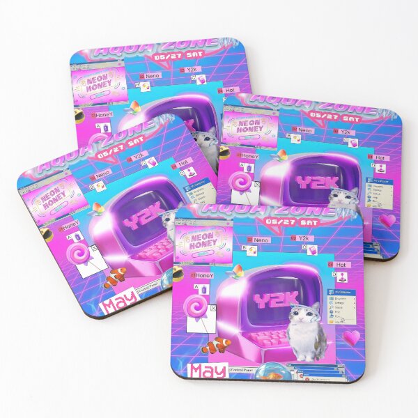 Item preview, y2k aeshetic cat meme cyber designed and sold by Love Pantone .