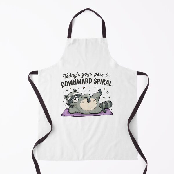 Item preview, Funny Raccoon Yoga – Today’s Pose Is Downward Spiral Cute Cartoon designed and sold by Snifferius.