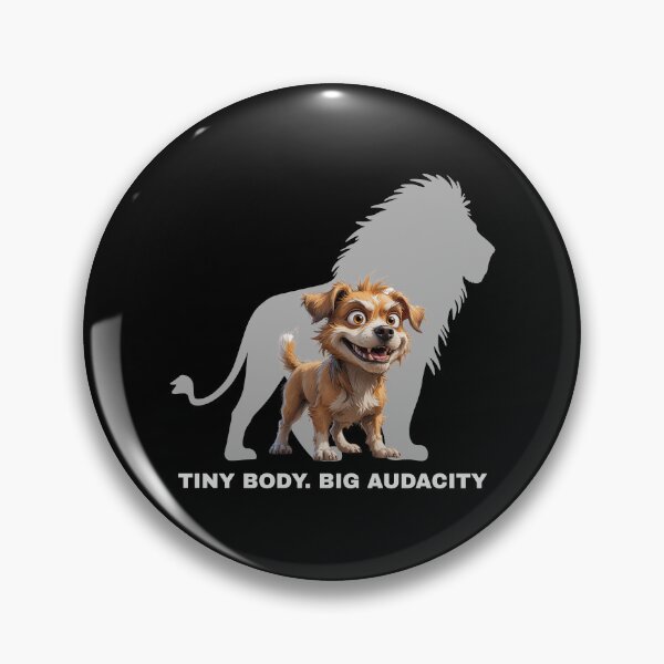 Item preview, Tiny Body. Big Audacity – Fierce Scruffy Dog Illustration designed and sold by PAPIRO SIGLO XXI.
