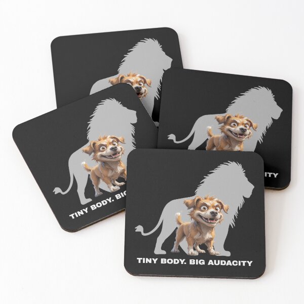Item preview, Tiny Body. Big Audacity – Fierce Scruffy Dog Illustration designed and sold by PAPIRO SIGLO XXI.