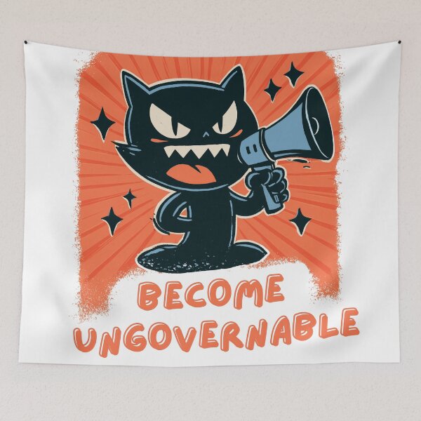 Item preview, Anarchist Protest Cat Resistance Design designed and sold by Region.