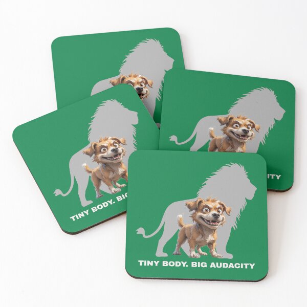 Item preview, Tiny Body. Big Audacity – Fierce Scruffy Dog Illustration designed and sold by PAPIRO SIGLO XXI.