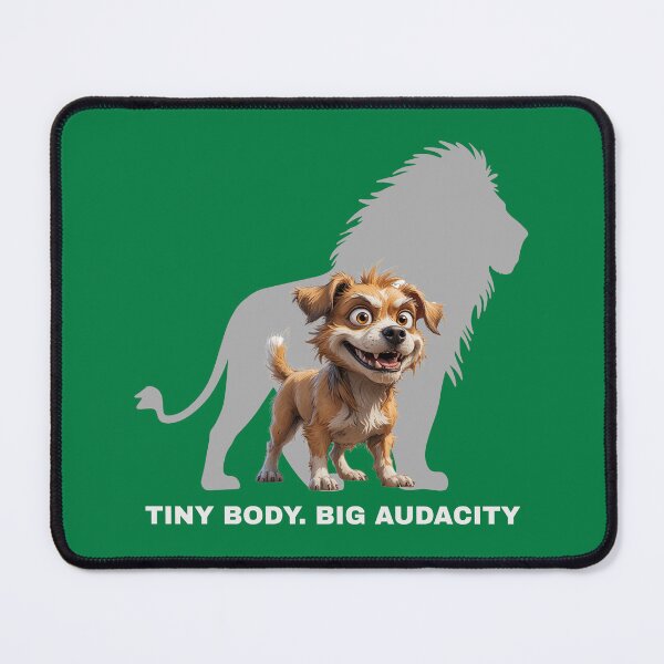 Item preview, Tiny Body. Big Audacity – Fierce Scruffy Dog Illustration designed and sold by PAPIRO SIGLO XXI.