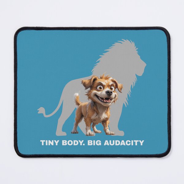 Item preview, Tiny Body. Big Audacity – Funny Scruffy Dog Illustration designed and sold by PAPIRO SIGLO XXI.