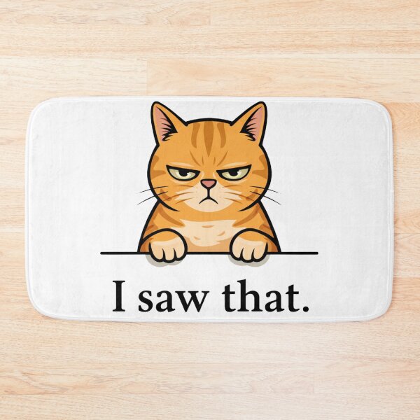 Item preview, Judgmental Cat — I Saw That designed and sold by Falconwolf.
