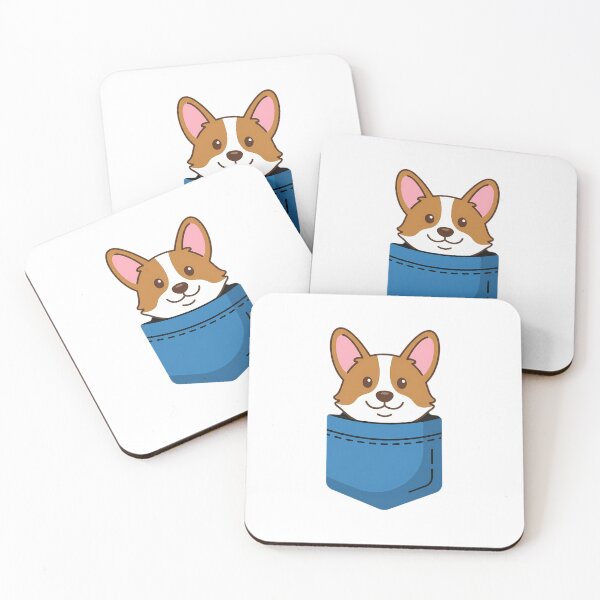 Item preview, Cute Corgi Pocket Peeking Dog Lover designed and sold by chattsuede.