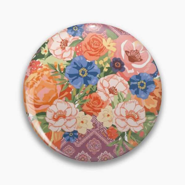 Item preview, Bloom Boho Floral Bandana Fringe Vintage Wildflower Art Print designed and sold by Unsololugar.