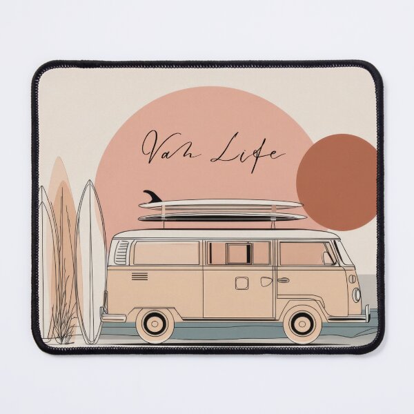 Item preview, Van life with surfboards on top designed and sold by anytka.