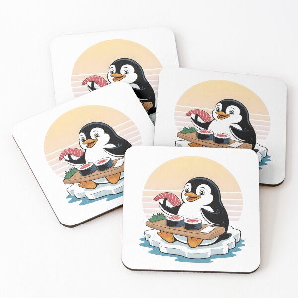 Item preview, Penguin Eating Sushi designed and sold by Museum Of Non-Existing Art.
