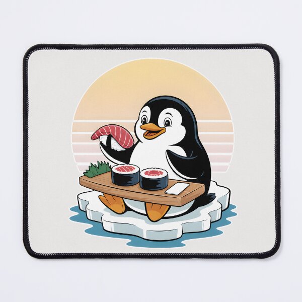 Item preview, Penguin Eating Sushi designed and sold by Museum Of Non-Existing Art.