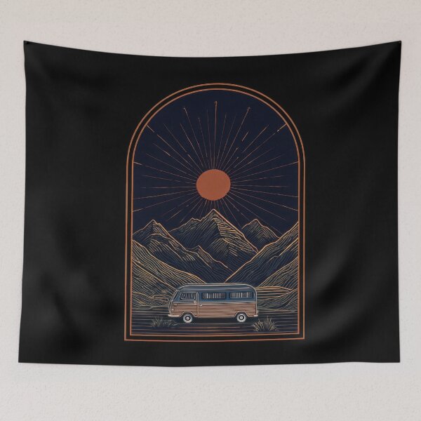 Item preview, Artwork shows van in mountain scene designed and sold by anytka.