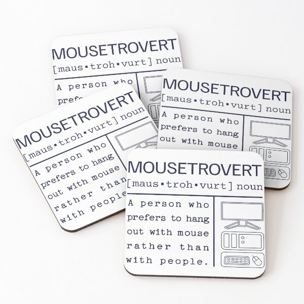 Item preview, Mousetrovert - The Introverted Tech Enthusiast designed and sold by AlyxoGer✅.