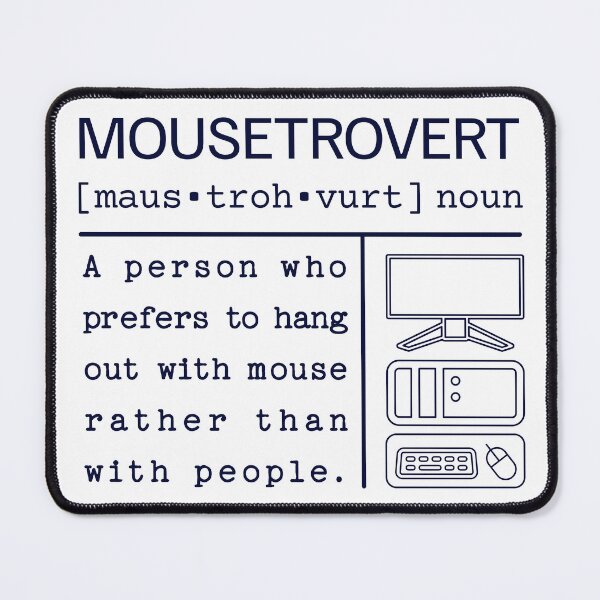 Item preview, Mousetrovert - The Introverted Tech Enthusiast designed and sold by AlyxoGer✅.