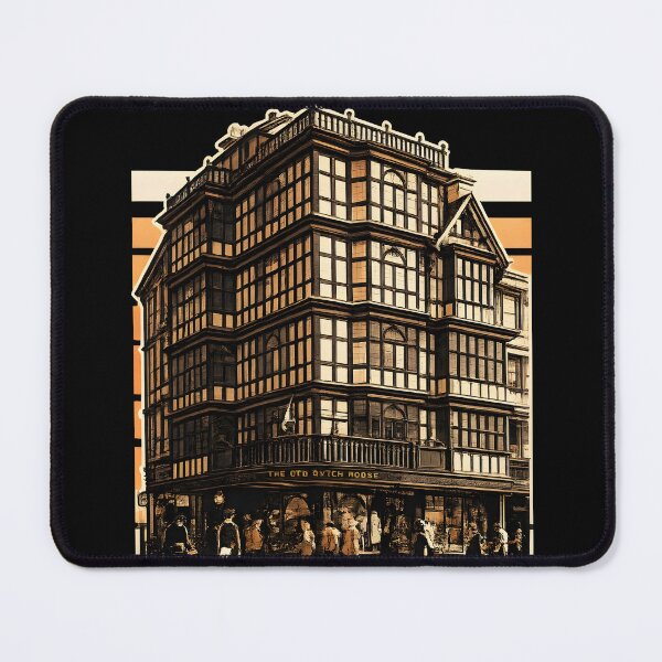 Item preview, Old Dutch House Bristol England - Destroyed 1940 | Duotone Risograph Print designed and sold by WAUZ.