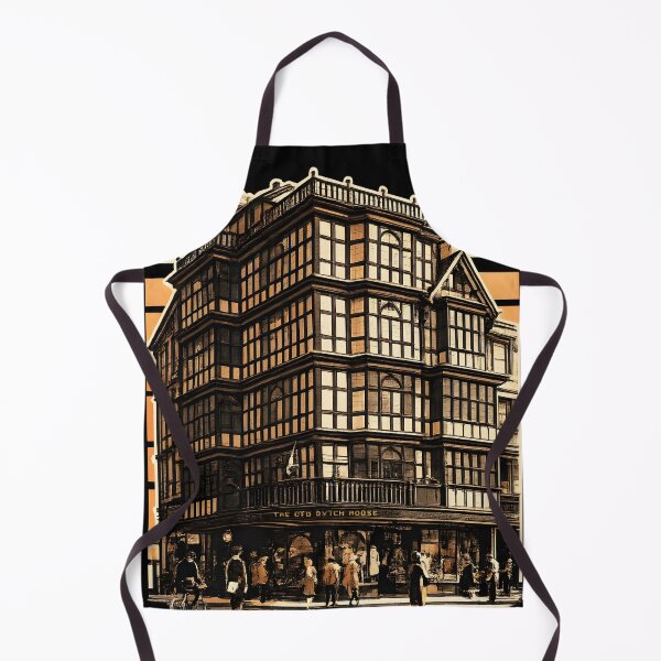 Item preview, Old Dutch House Bristol England - Destroyed 1940 | Duotone Risograph Print designed and sold by WAUZ.