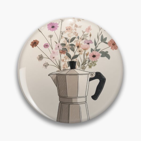 Item preview, Flowers in a coffee pot designed and sold by anytka.