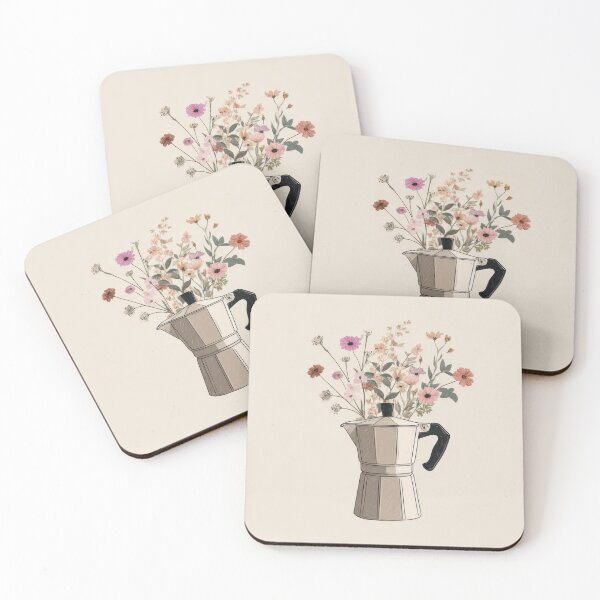Item preview, Flowers in a coffee pot designed and sold by anytka.