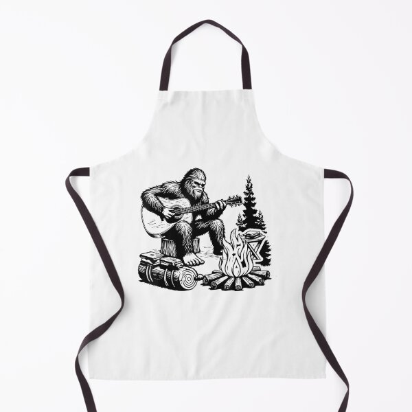 Item preview, Bigfoot Camping Smore Rock Bigfoot Playing Guitar Campfire designed and sold by Goleon12.