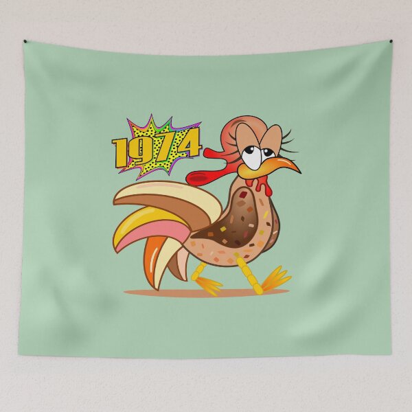 Item preview, 52nd birthday 1974 Chickens designed and sold by minimalartstory.