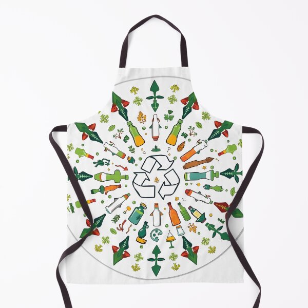 Item preview, Eco‑Friendly Motivation Circular Pattern – Recycled Symbols Design – Sustainable Style designed and sold by PrintMadog.