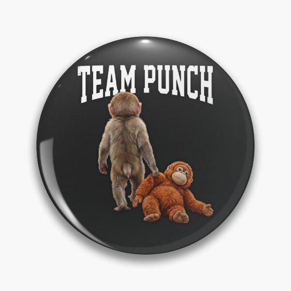 Item preview, Team Punch, Punch the Monkey - Baby Monkey Holding Plush Toy designed and sold by ArcticFoxStudio.