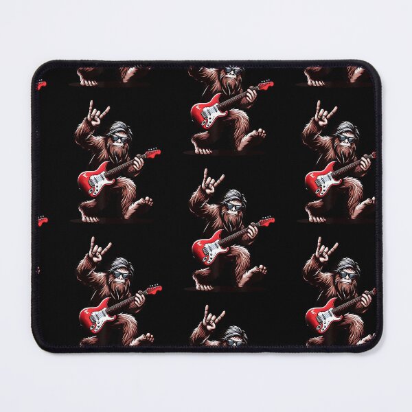 Item preview, Bigfoot Sasquatch Rock Playing Guitar Music designed and sold by Goleon12.